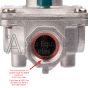 A diagram showing where the shoulder on the 80078 is, as well as what the size of the shoulder is.