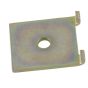 Clamp block for straps on radial pumps
