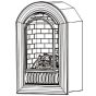 ANI Vent free Arched gas fireplace