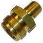 1/4" Male pipe thread X 1"-20 Male throw