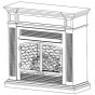 Vent free gas fireplace