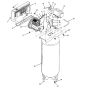 6HP 60Gall Air compressor