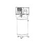 V5048055 SANBORN 80 GAL 6HP 230V AC