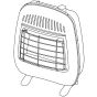Vent free wall heater