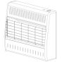 Vent free natural gas space heater