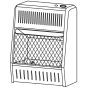 Vent free propane space heater