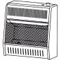 Vent free propane space heater