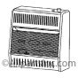 Vent free infrared wall heater