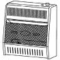 Vent free propane space heater