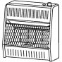 Vent free natural gas space heater