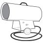 Forced air propane construcion heater