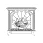 CAST IRON STOVE DIRECT VENT BURNER SYSTE