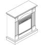 FREESTANDING ELECTRIC FIREPLACE
