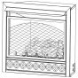 Vent free gas fireplace insert