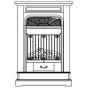 FREESTANDING ELECTRIC FIREPLACE