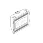 A basic diagram of the Vanguard BDV37NC natural gas fireplace.