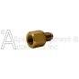 Replacement inlet fitting for propane heaters