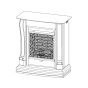 Diagram of fireplace
