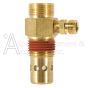 DAC-252 CHECK VALVE 1/2 MNPT x 5/8 MFTCF HIGH TEMP