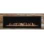 The DVLL60BP90 fireplace in operation.