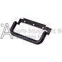 The H6697 black door handle shown at an angle from the front.