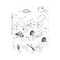 An exploded view of the IR1200 pressure washer.