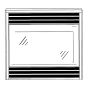 A service drawing of the Montigo M38BVM fireplace.