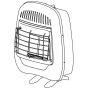 Vent free infrared wall heater