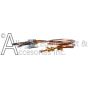 Side profile of the PT-1LP pilot light and copper lead