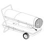 Kerosene forced air heater 120k btu