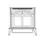 The SNV30R Stardance fireplace.