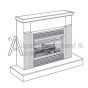 vmh26prb desa vent-free compact propane fireplace
