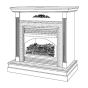 csgf28nv desa vent free gas log fireplace