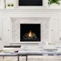The ZCV34LP Kingsman fireplace, shown with a log set.