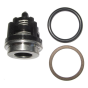 A complete valve and two O-rings that are part of the ZX.0910 kit.