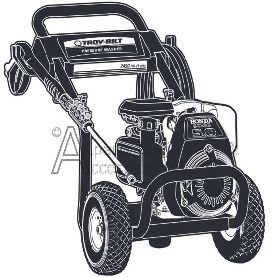 01903-0 troy-bilt 2450 psi high pressure washer