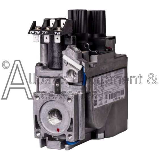 0.820.651 propane gas valve with a thermocouple block in the first position