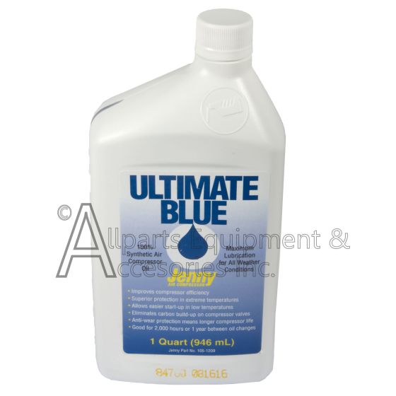 105-1209 oil pump synthetic blue 1 quart esq front view