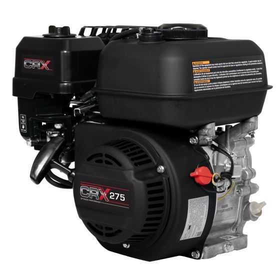 The 110131 CRX275 engine with a black recoil starter.