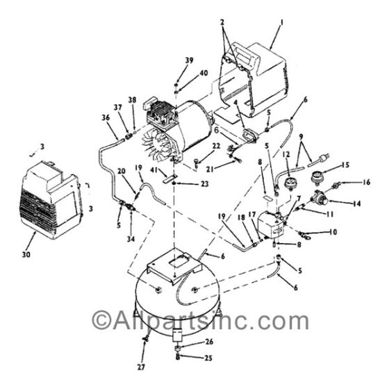 DEVILBISS 1.5HP 4 GAL COMPRESSOR