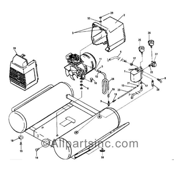 DEVILBISS 1.5HP 4 GAL COMPRESSOR