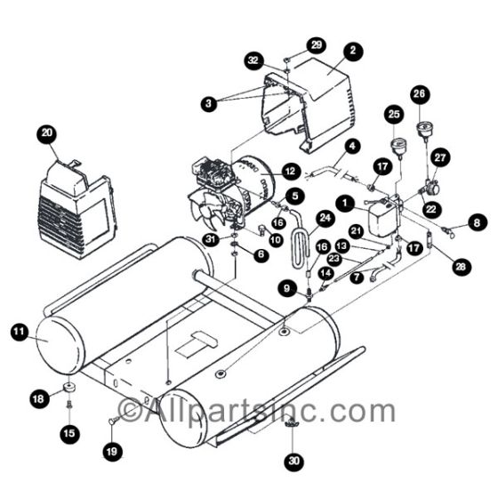 DEVILBISS 1.5HP 4 GAL COMPRESSOR
