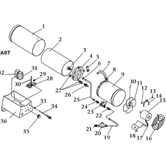 SPC UNIVERSAL FORCED AIR HEATER