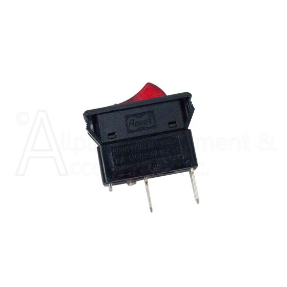 Side view of switch
