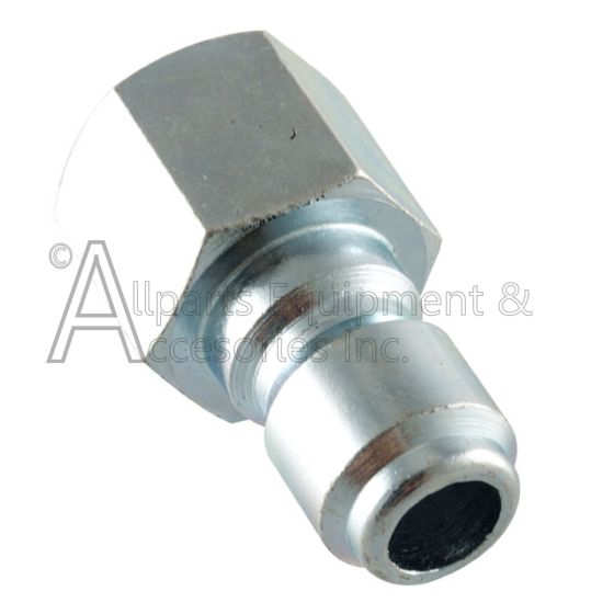 24.0075 plated steel qc plug 3/8fpt front view