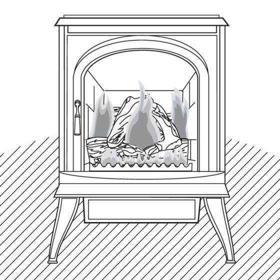 JDVRP Jefferson liquid propane Millivolt Direct Vent Heater