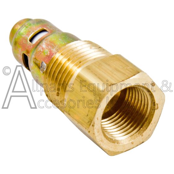 CHECK VALVE BRASS 1/2 MALE X 3/8 FEMALE WO PORT 1238E