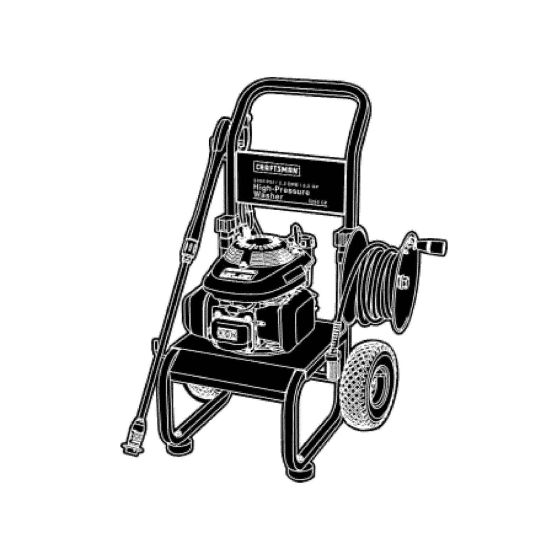 View of pressure washer