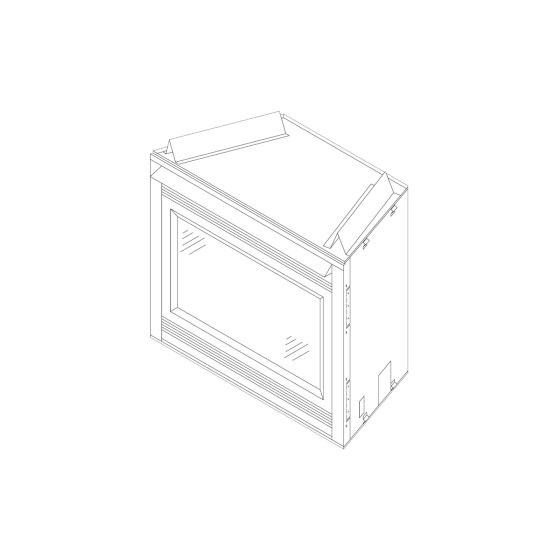 Diagram of the Heat & Glo 6000XLS fireplace.