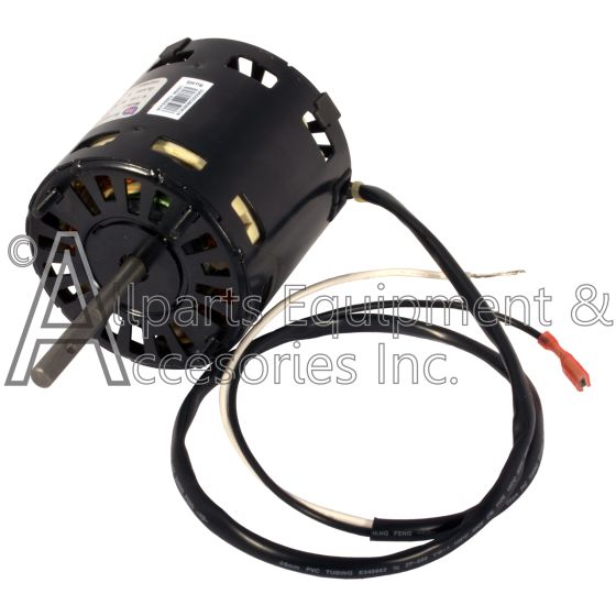 The 60055 blower fan motor and connecting wire, pictured on its side.